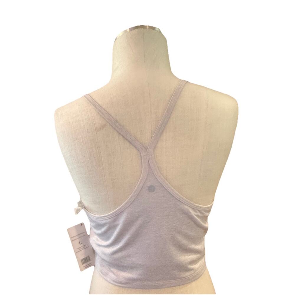 Harmony Balance Cropped Tank Top Women’s Large Heather Gray Yoga Gym NWT - Picture 6 of 9